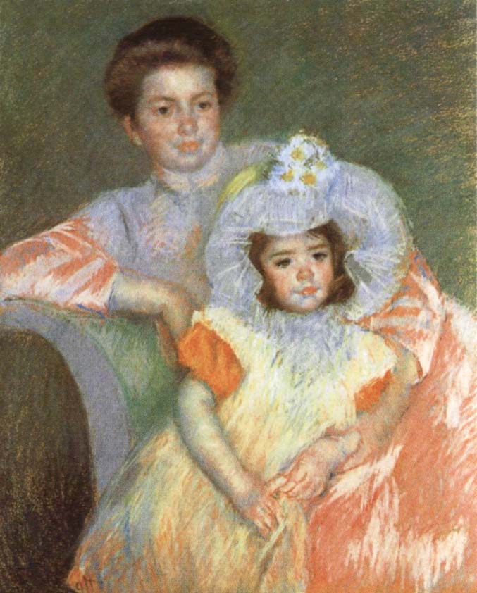 Mary Cassatt Reine Lefebvre and Margot